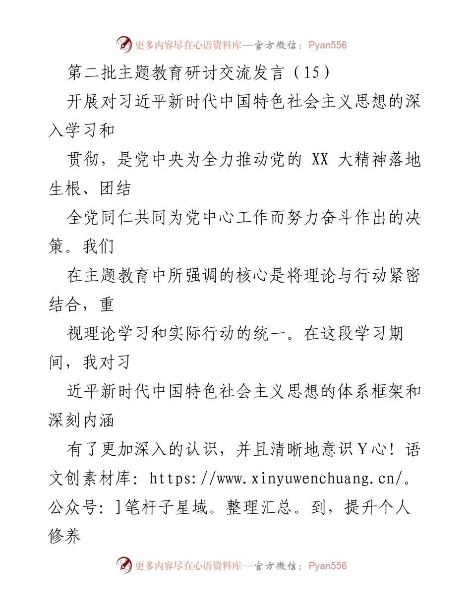 [发言] 主题教育研讨会 - 深化主题教育，推动安全绿色发展与创新引领.docx_第1页
