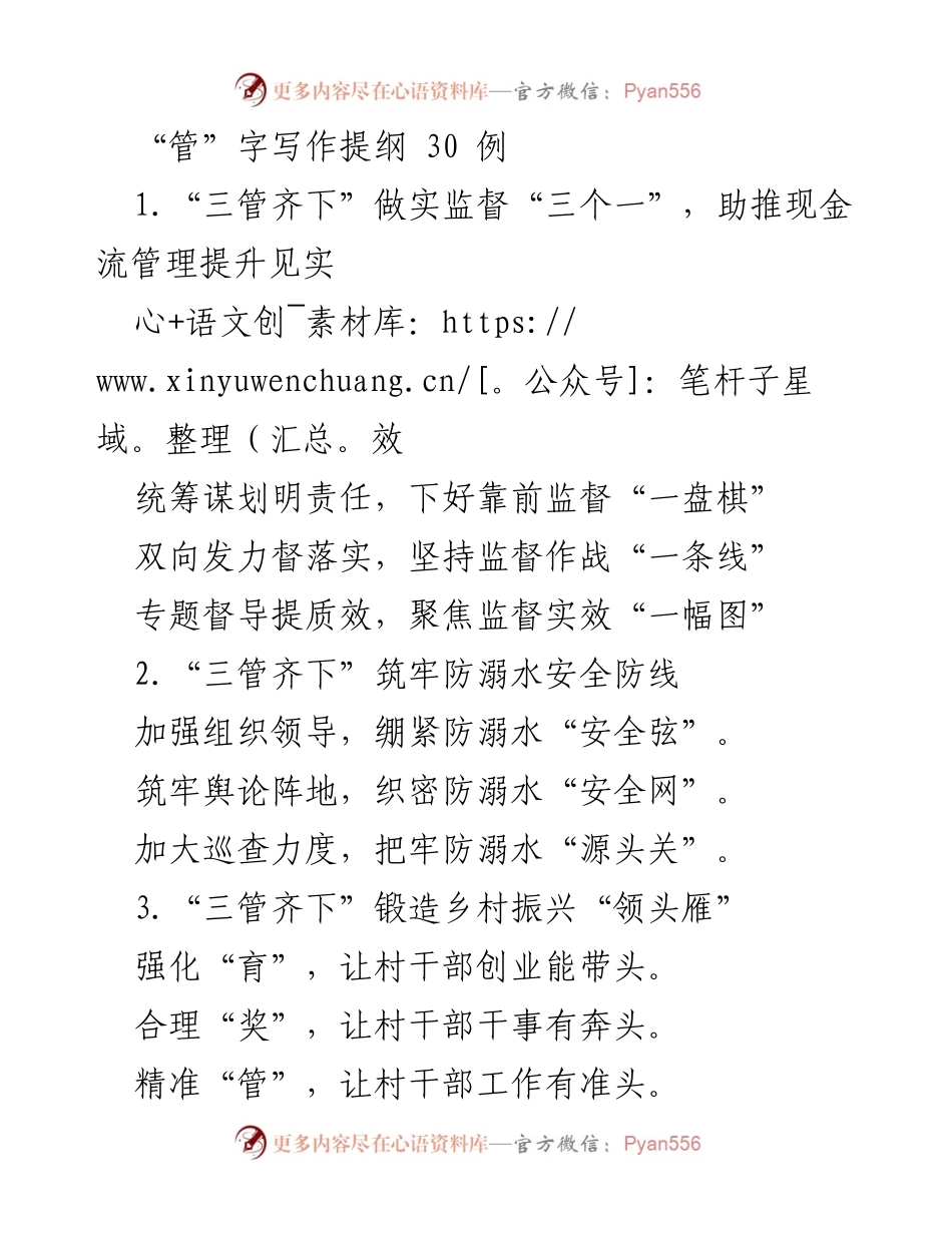 [发言] 主题研讨会 - 三管齐下：推动各领域管理与监督提质增效的策略.docx_第1页