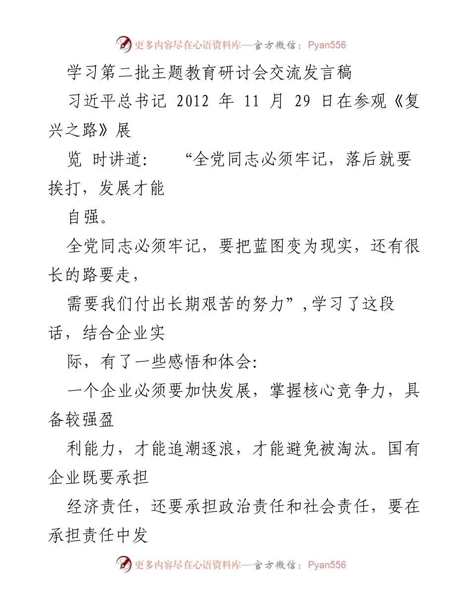 [发言] 主题教育研讨会 - 加快发展与风险防范的战略思考.docx_第1页