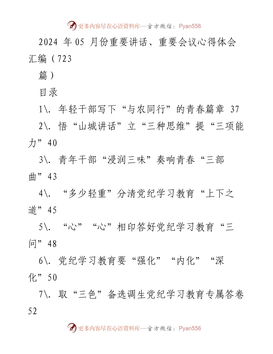 [发言] 会议总结 - 2024年重要讲话与会议心得体会汇编.docx_第1页