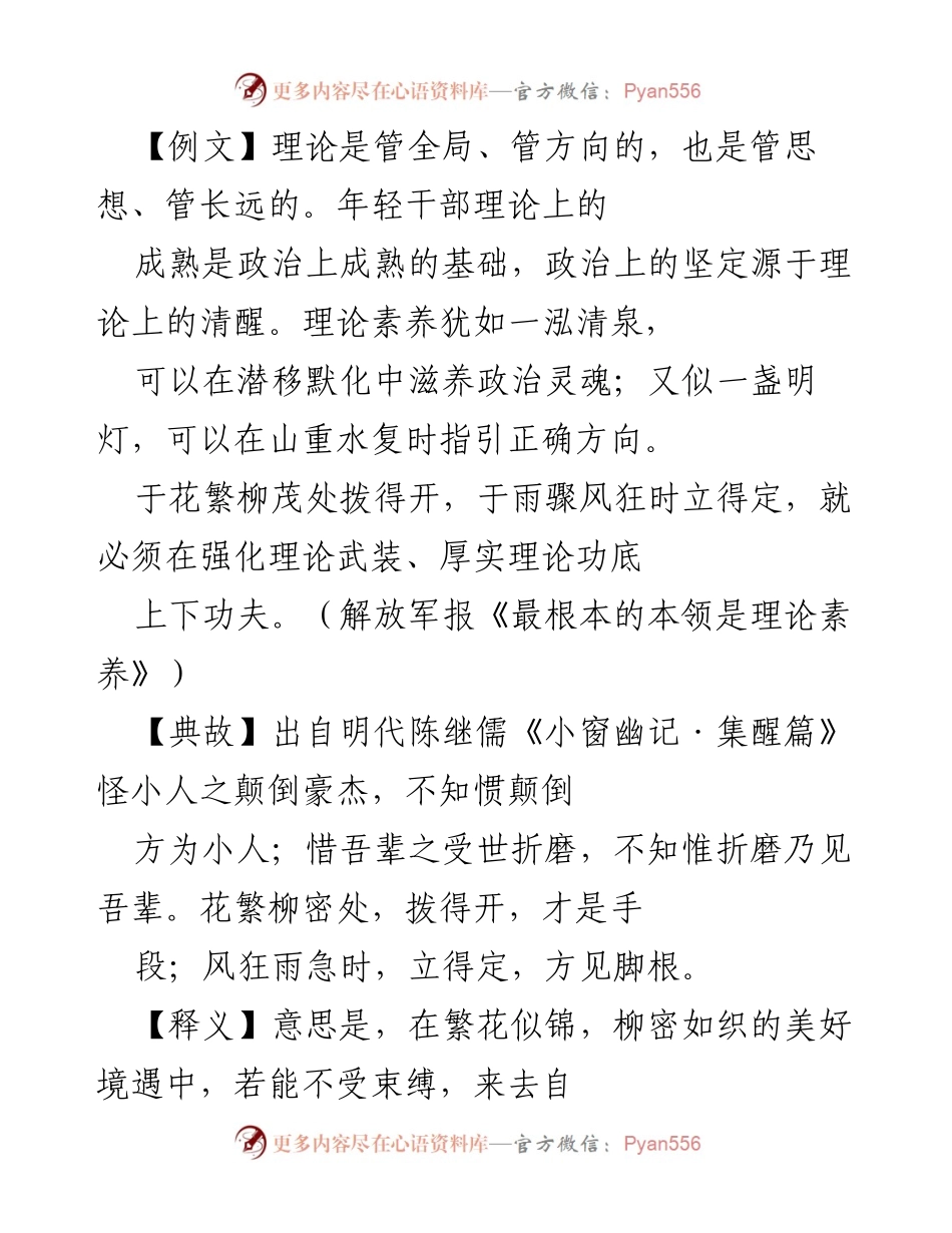 [发言] 党课报告 - 加强理论素养与政治定力的重要性.docx_第1页