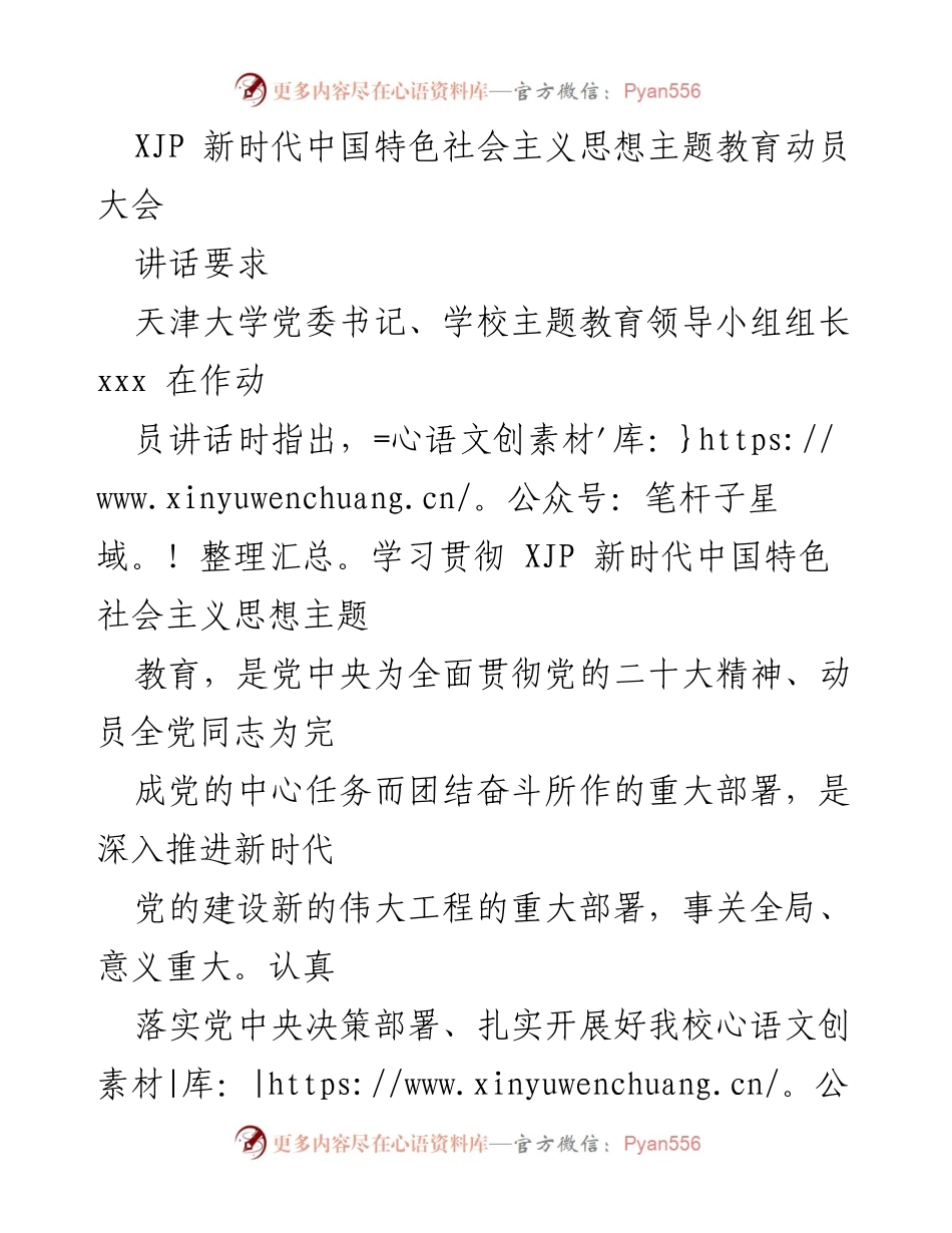 [发言] 动员大会 - 深刻认识主题教育的重要性与实施路径.docx_第1页