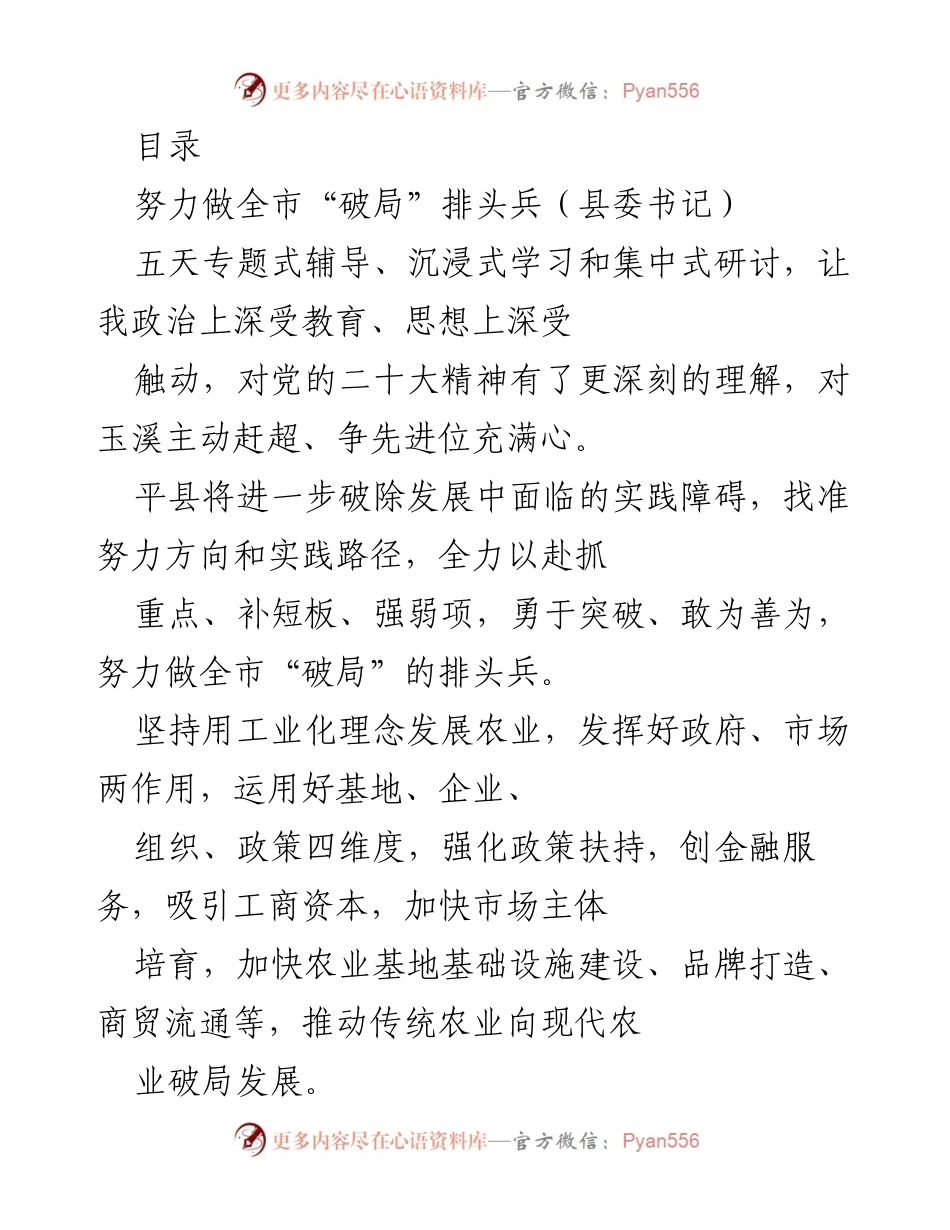 [发言] 努力做全市“破局”排头兵：推动经济社会高质量发展.docx_第1页