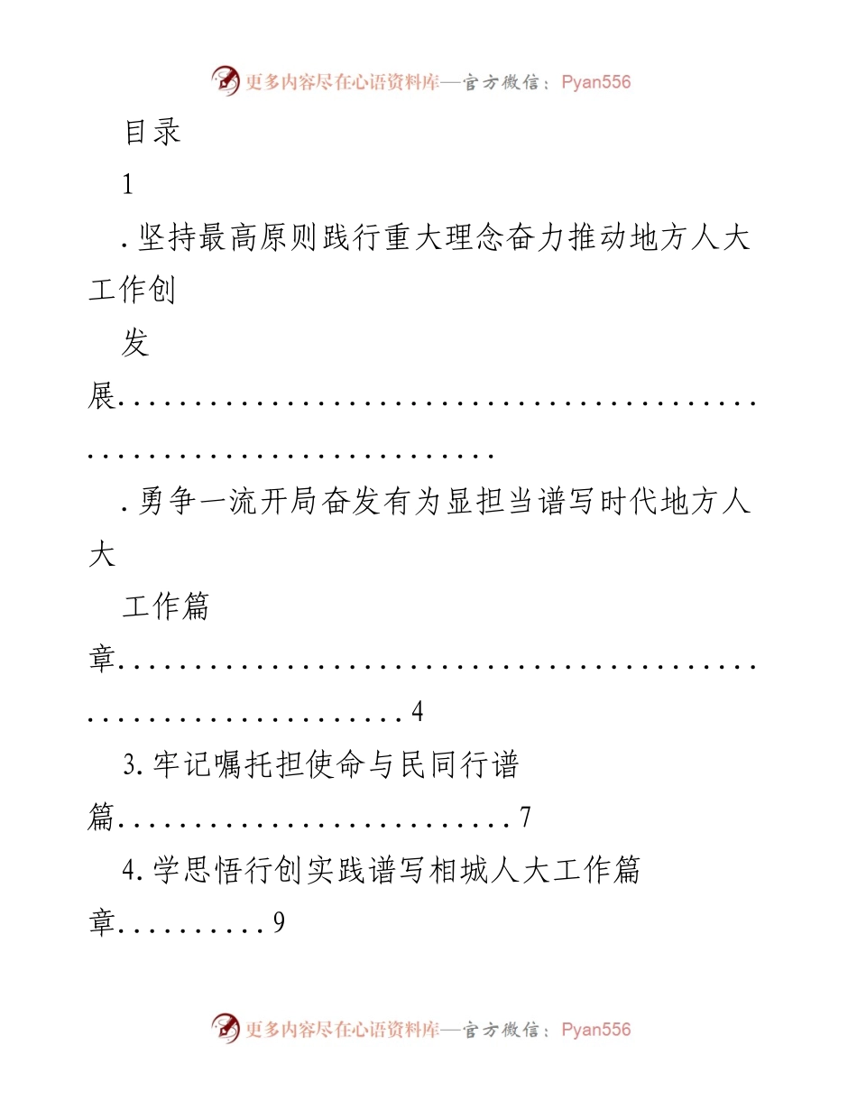 [发言] 坚持最高原则推动地方人大工作高质量发展.docx_第1页