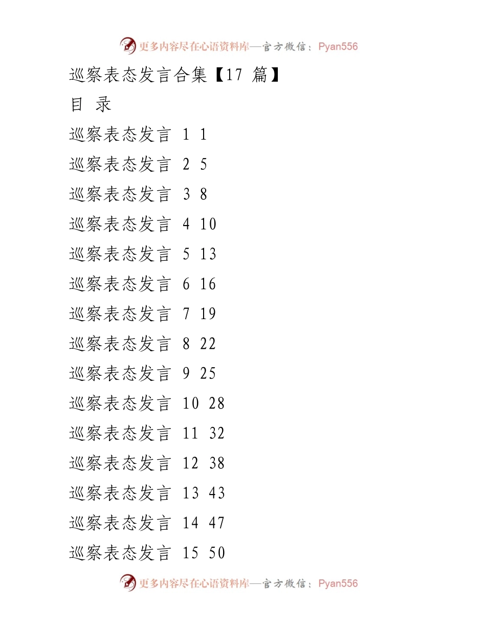 [发言] 巡察反馈会议 - 巡察整改工作表态发言_4.docx_第1页