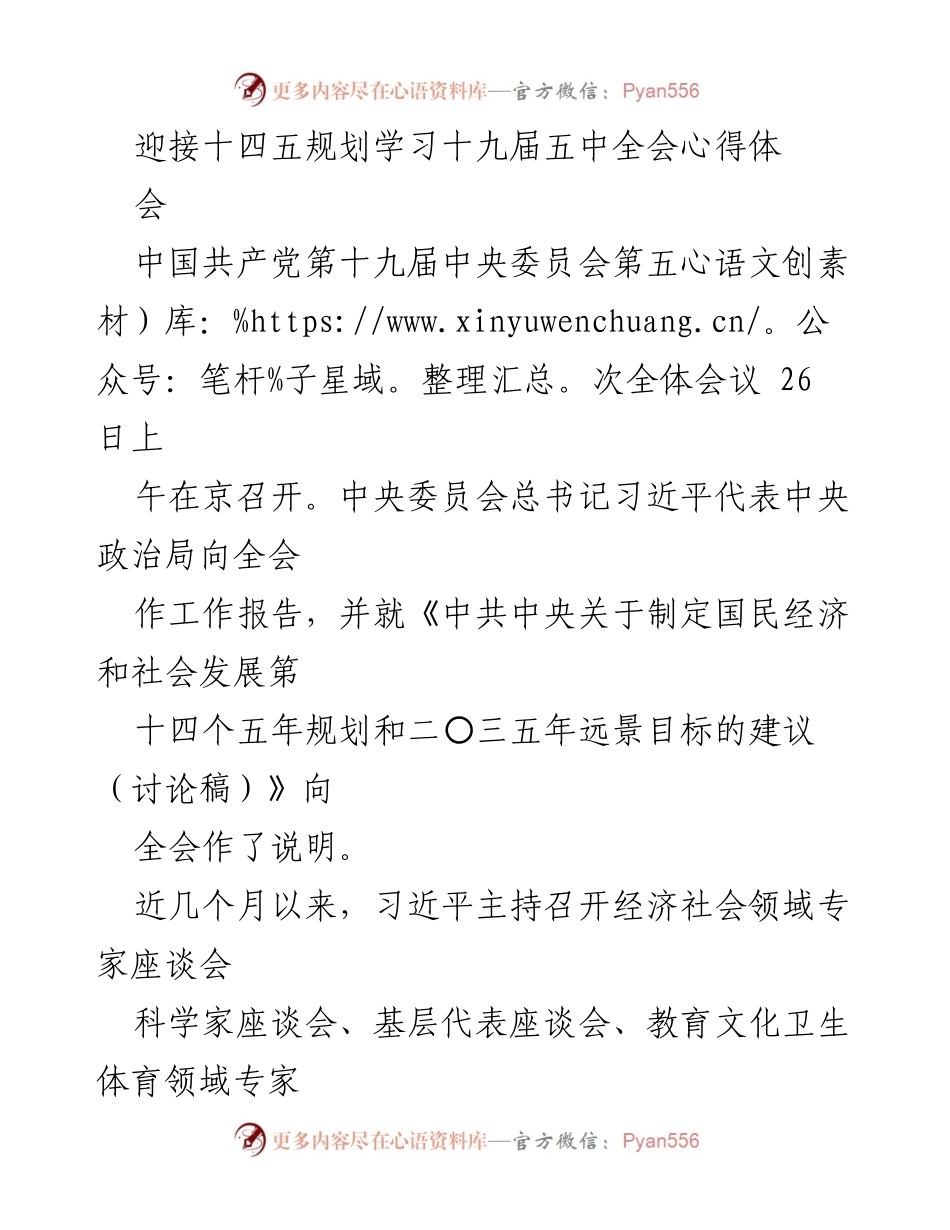 [发言] 学习会 - 迎接“十四五”规划的机遇与挑战.docx_第1页