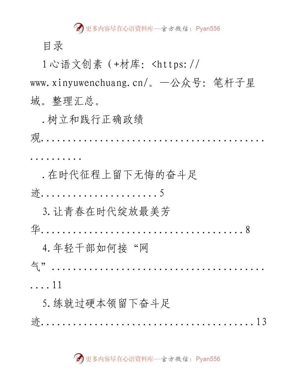 [发言] 年轻干部树立和践行正确政绩观的重要性.docx_第1页