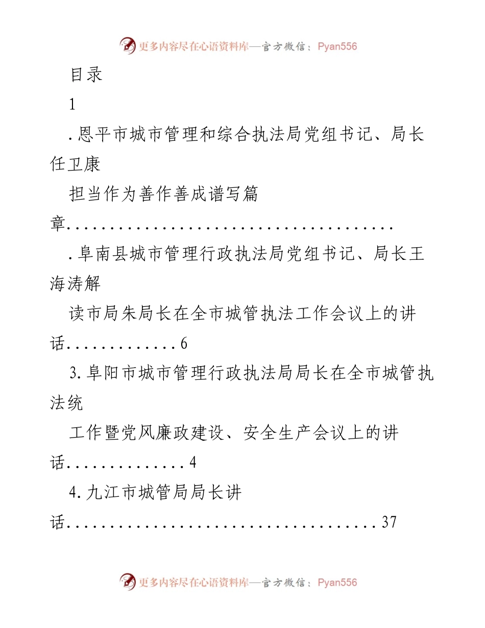 [发言] 恩平市城市管理局长任卫康：担当作为推动城市管理提升.docx_第1页