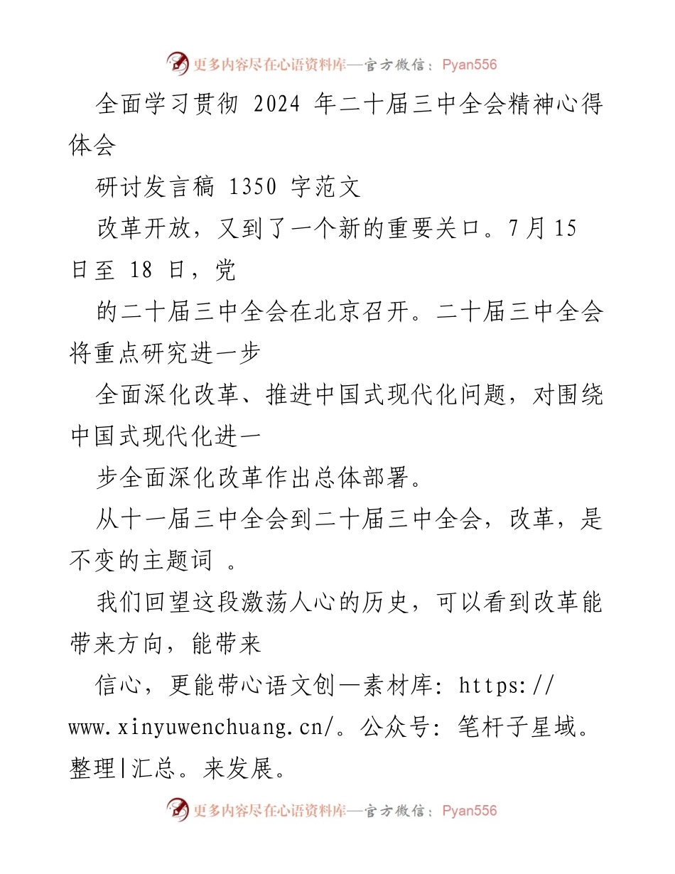[发言] 研讨会 - 深化改革与中国式现代化的未来展望.docx_第1页