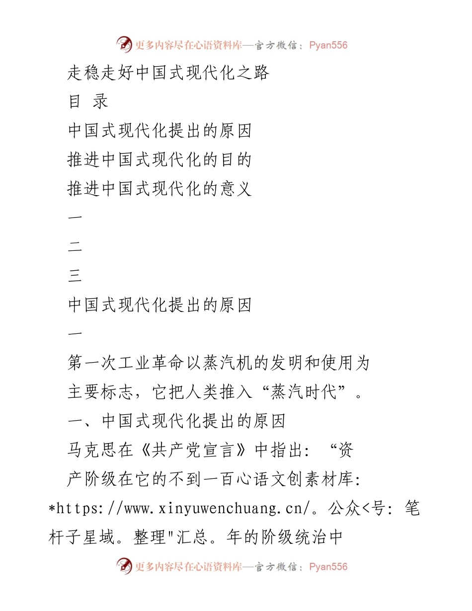 [发言] 研讨会 - 走稳走好中国式现代化之路.docx_第1页