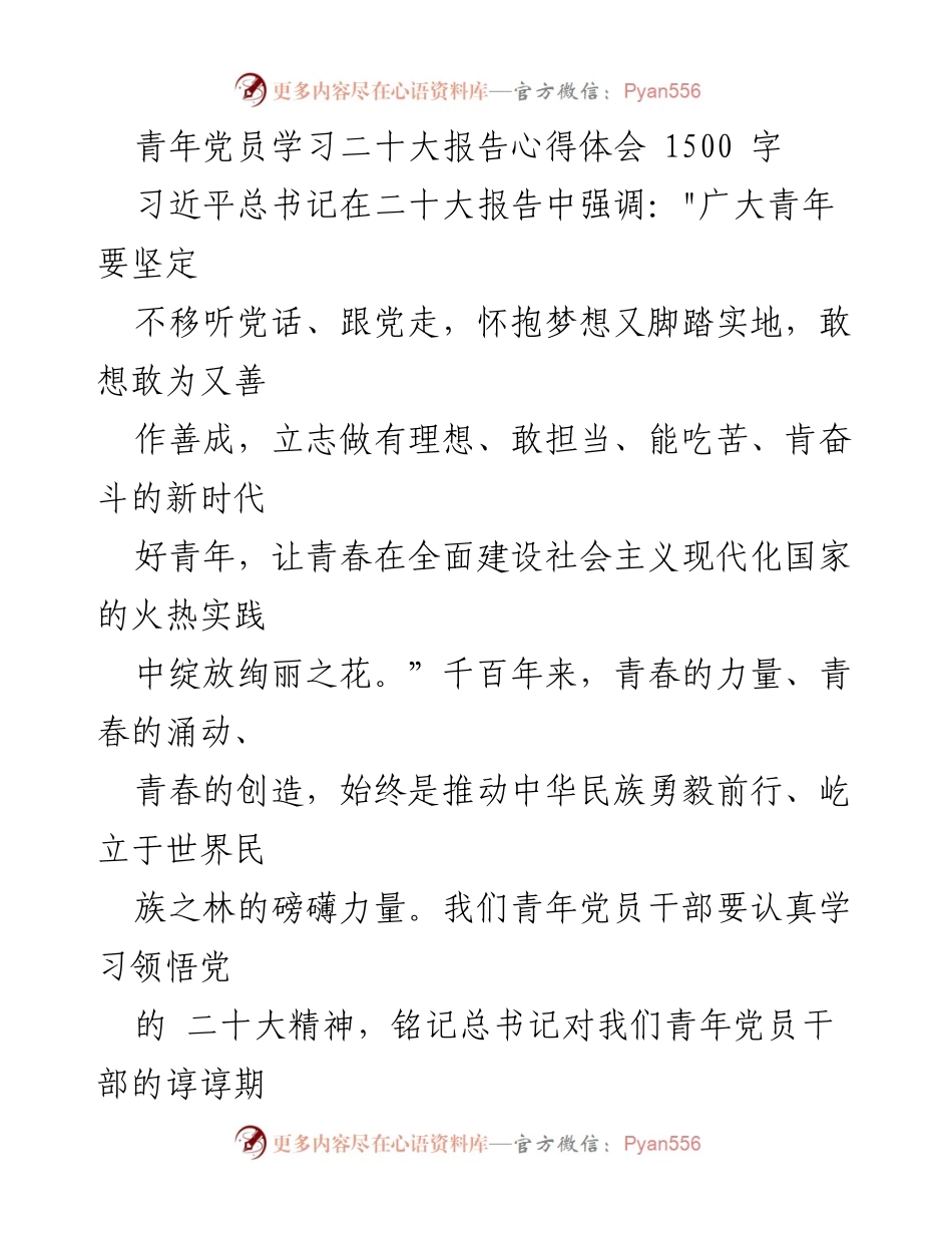 [发言] 青年党员学习活动 - 青年党员在新时代的担当与奋斗.docx_第1页