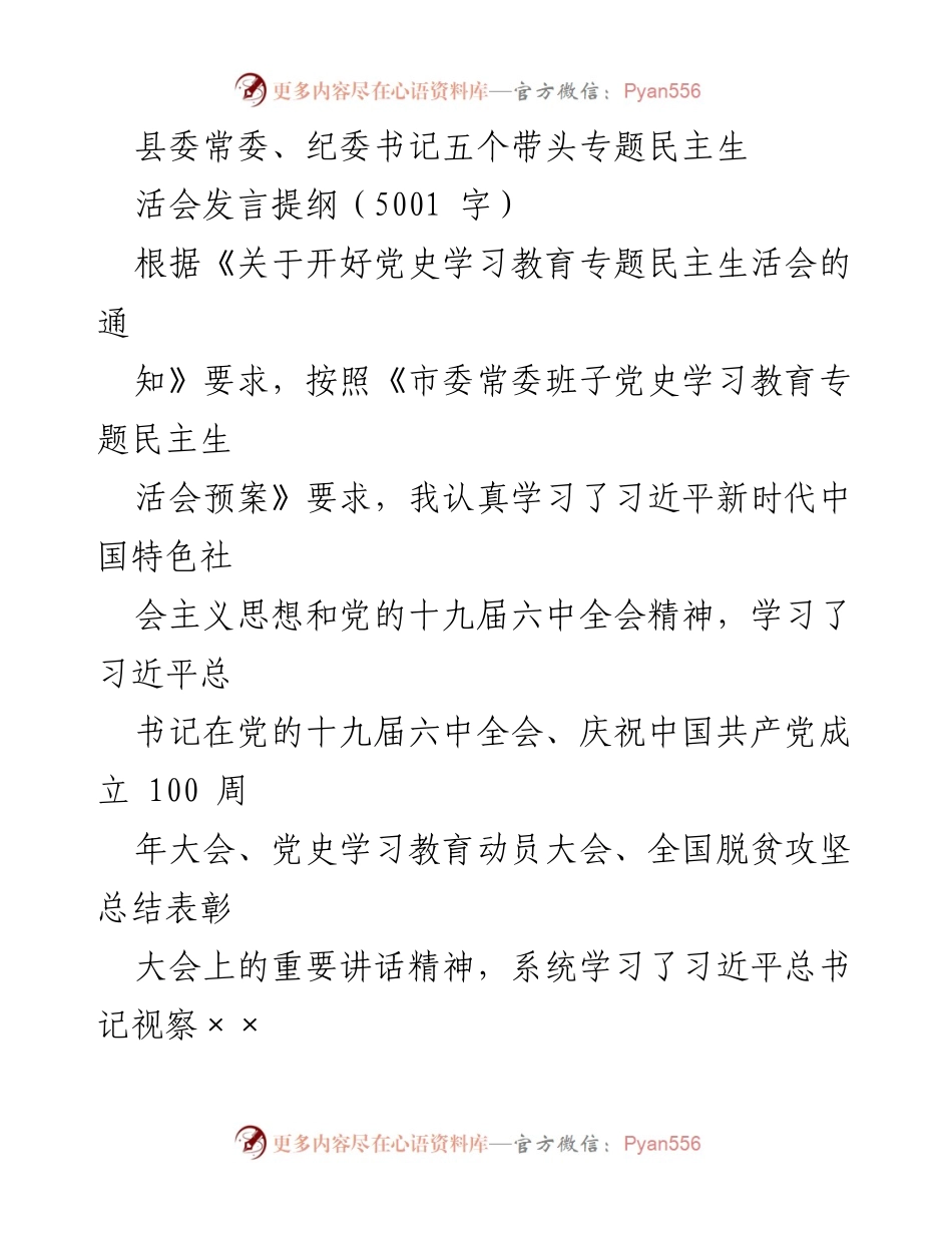 [发言提纲] 专题民主生活会 - 深化理论学习，增强担当作为的自我检视与整改.docx_第1页