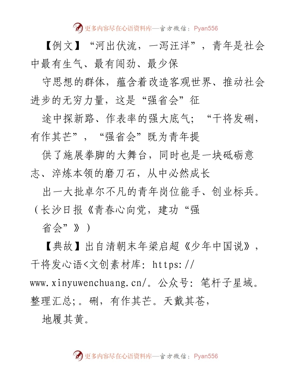 [发言] 青年座谈会 - 奋斗青春，担当使命：在“强省会”征程中绽放光彩.docx_第1页