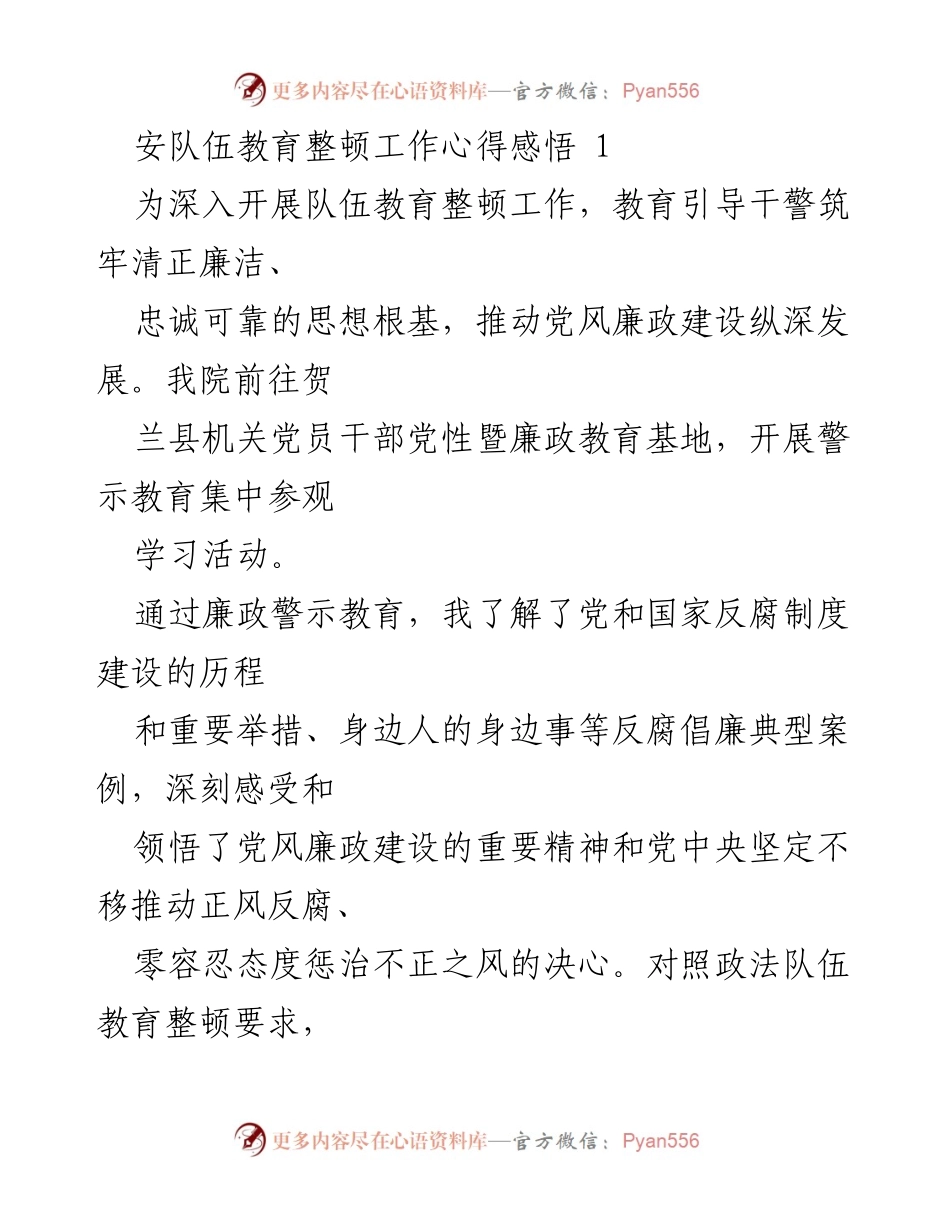 [发言] 队伍教育整顿活动 - 深刻领悟党风廉政建设的重要性与责任担当.docx_第1页