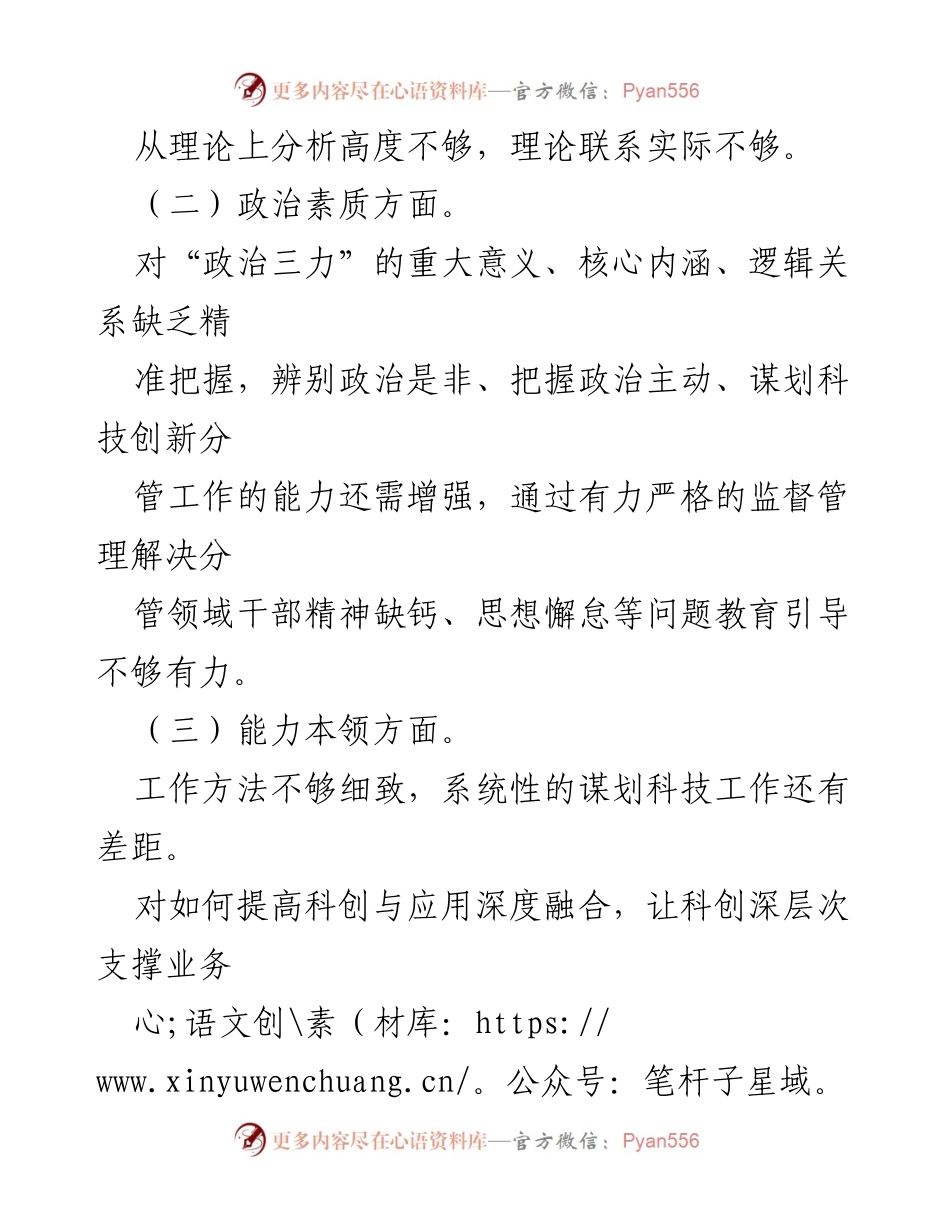 [对照检查材料] 主题教育专题民主生活会 - 深化理论学习、提升政治素质与工作作风的自我反思与整改措施.docx_第2页