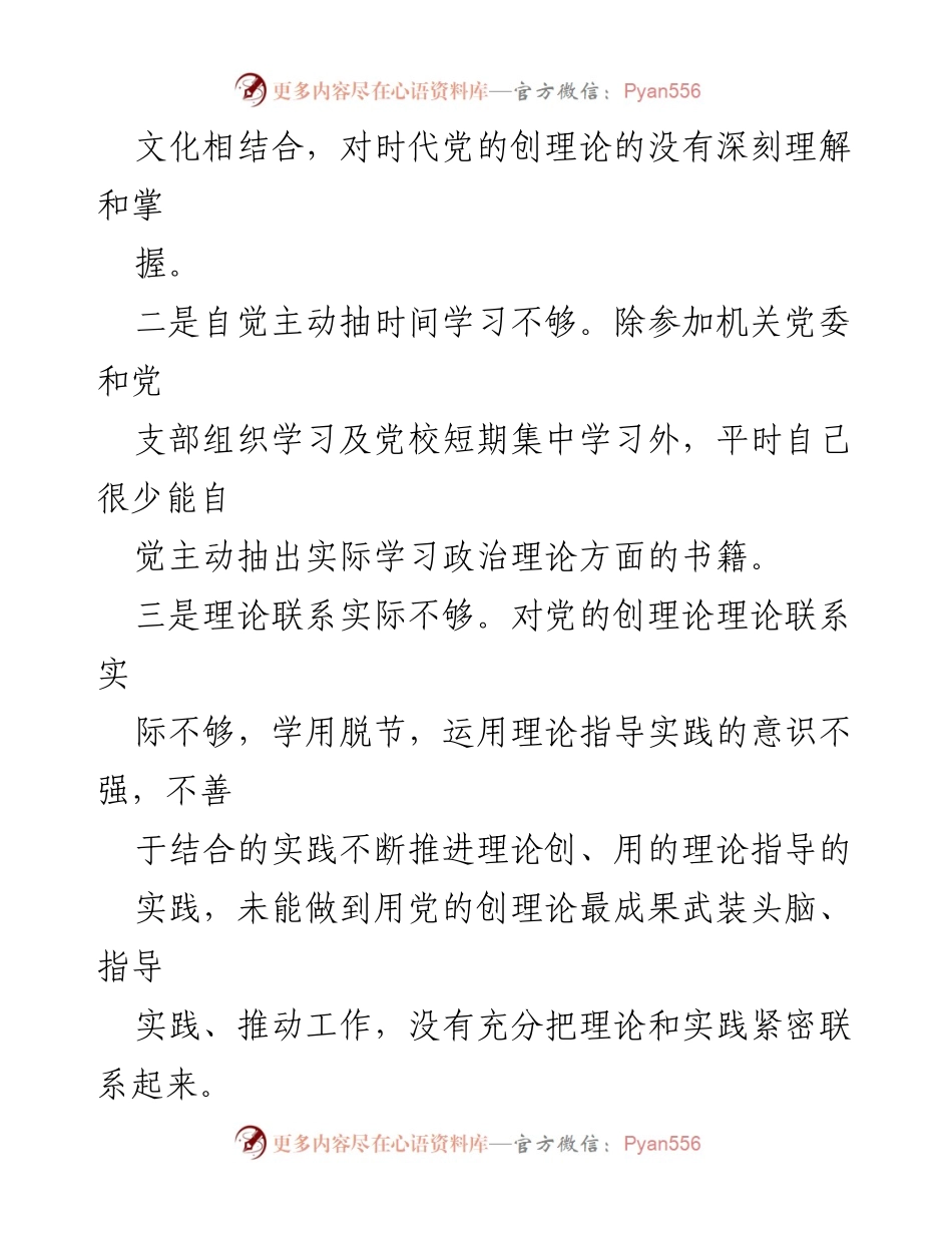 [对照检查材料] 主题教育专题民主生活会 - 党员干部个人对照检查与整改措施报告.docx_第2页