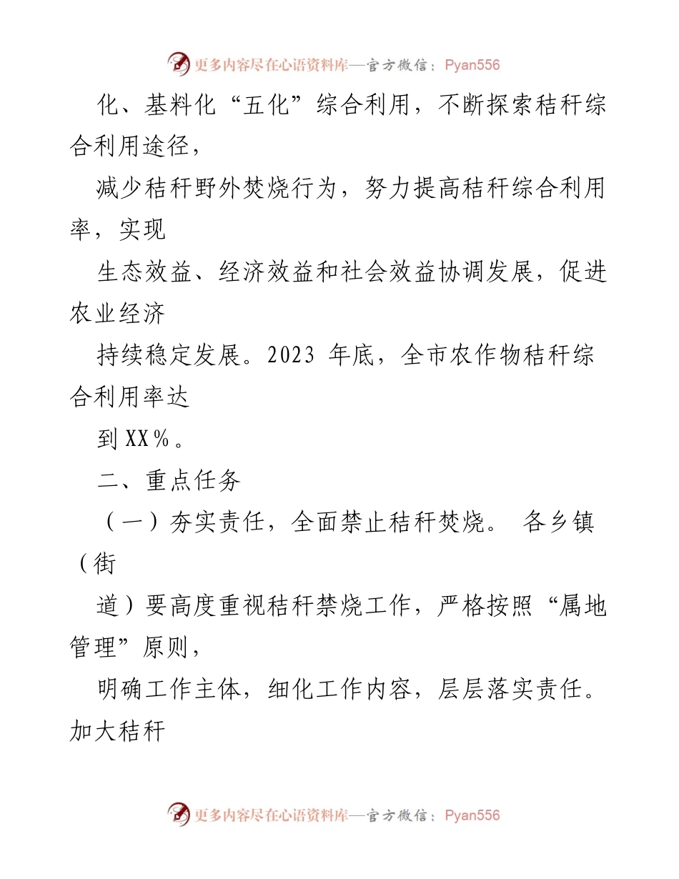 [实施方案] 农业领域 - 农作物秸秆综合利用实施方案2023.docx_第2页