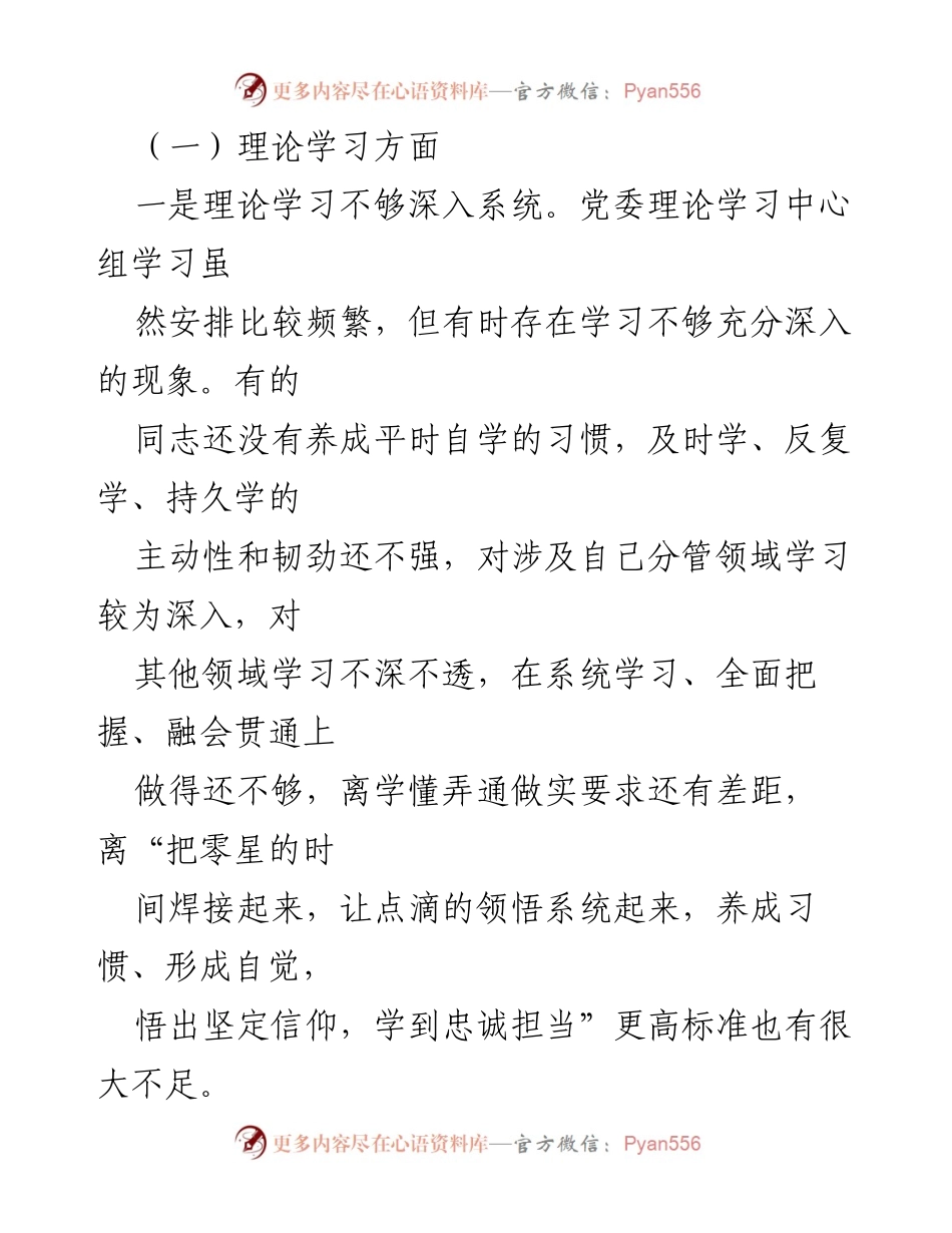 [对照检查材料] 主题教育专题民主生活会 - 班子对照检查问题与改进方向分析.docx_第2页