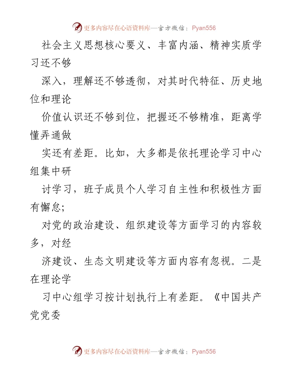 [对照检查材料] 主题教育专题民主生活会 - 2023年第二批主题教育班子对照检查分析.docx_第2页