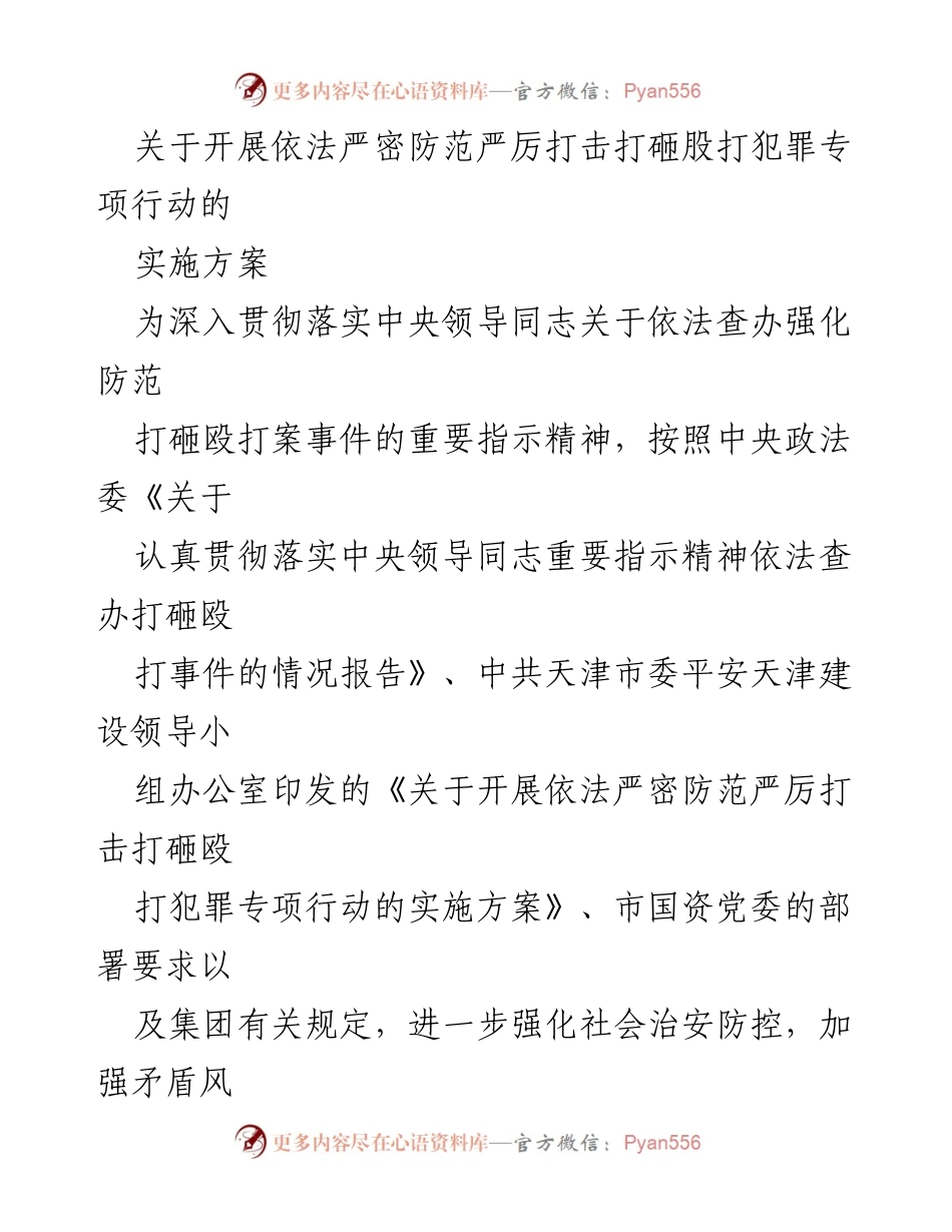 [实施方案] 社会治安专项行动 - 依法严密防范打砸殴打违法犯罪行动实施方案.docx_第1页