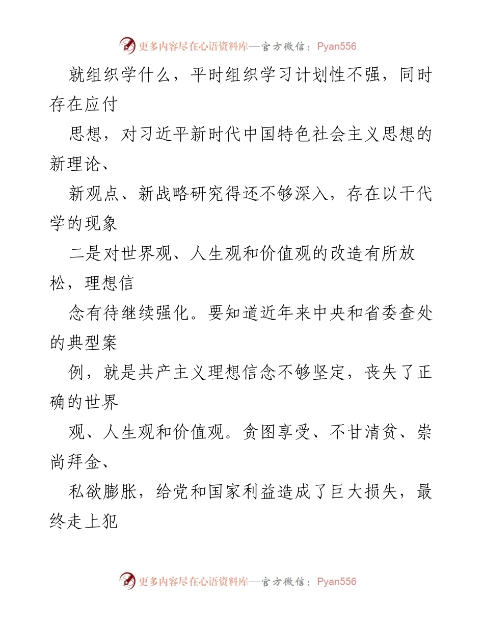 [对照检查材料] 组织生活会 - 2023年组织生活会对照检查材料总结.docx_第2页
