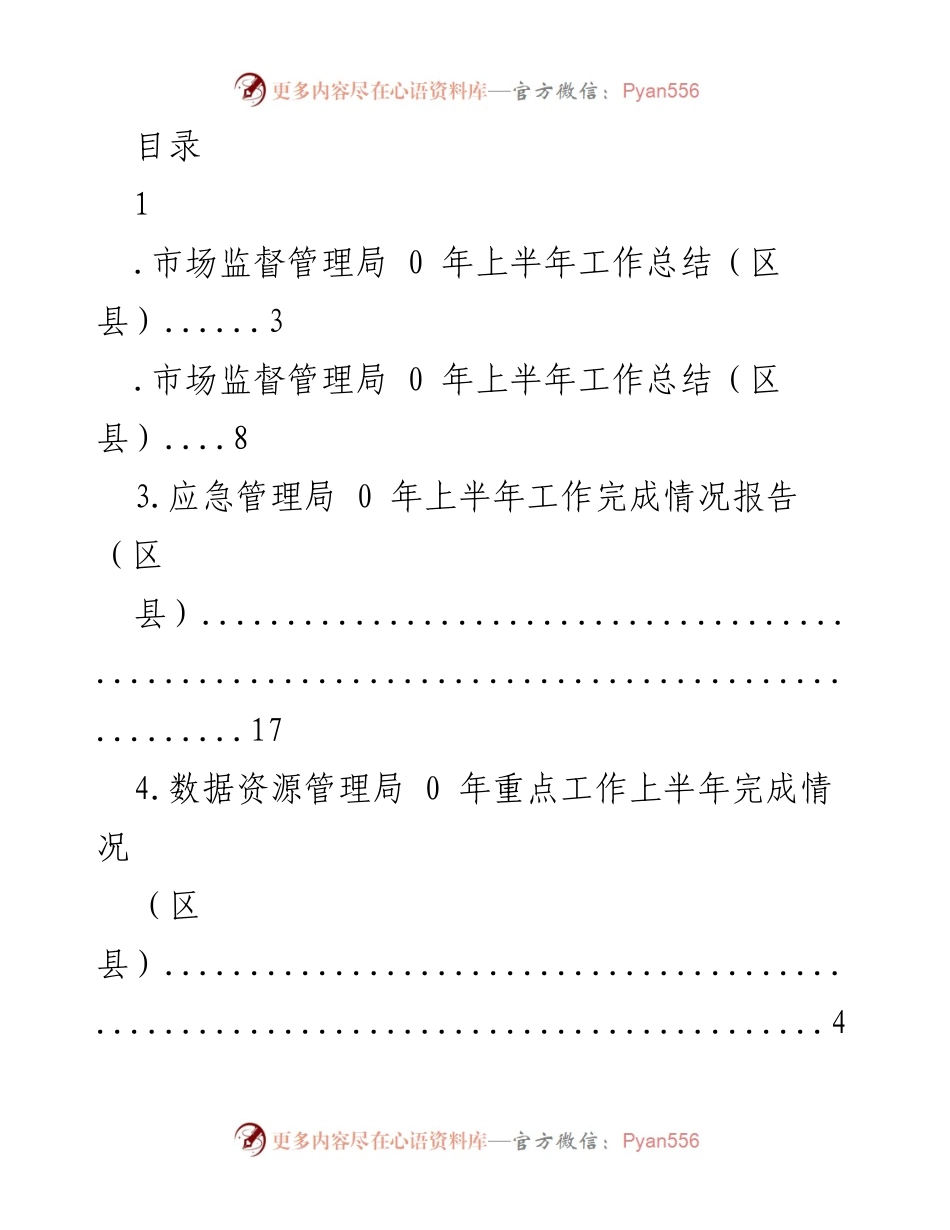 [工作总结] 2023年上半年各局工作总结与下半年计划报告.docx_第1页