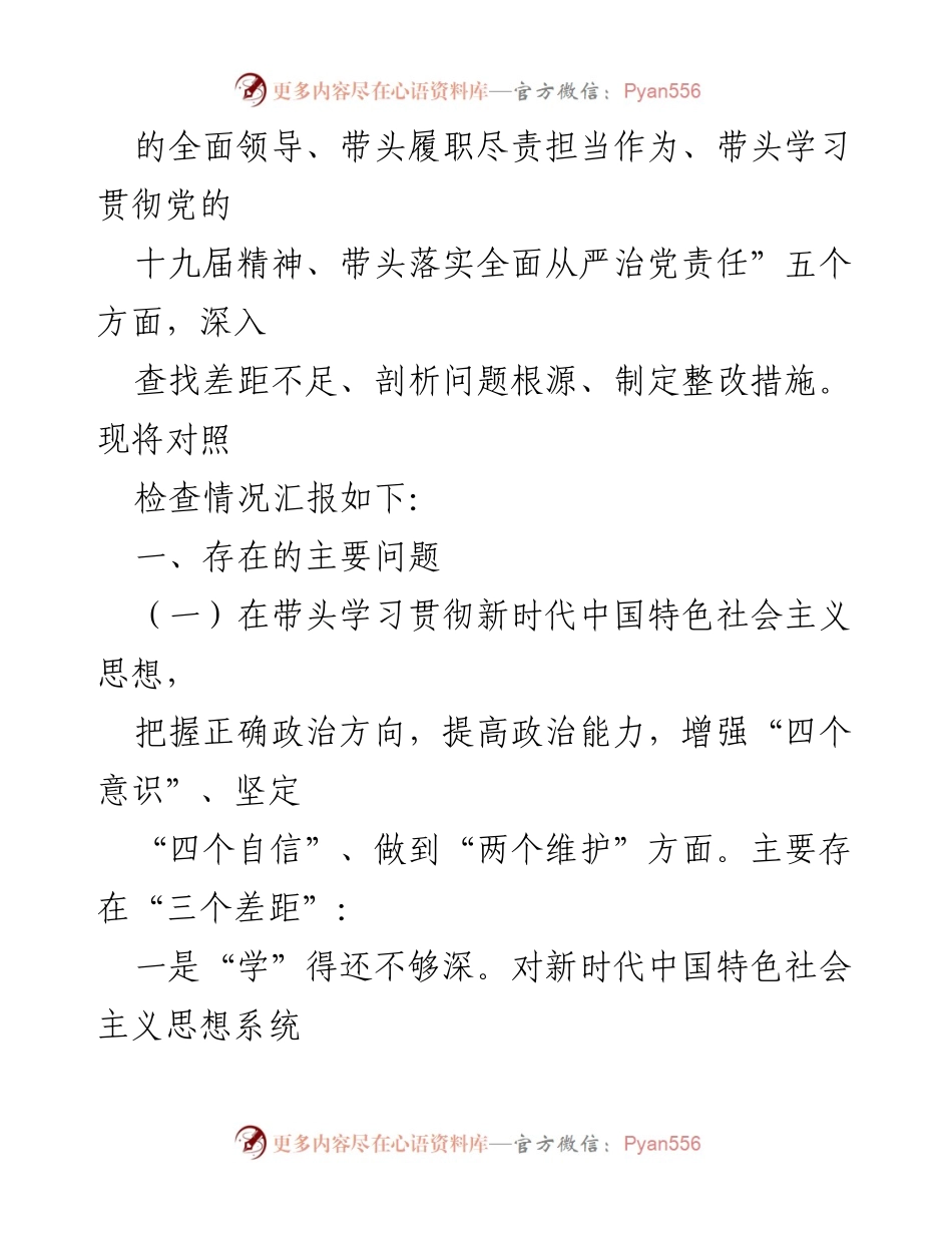 [对照检查材料] 政府党组民主生活会 - 202x年民主生活会对照检查材料总结.docx_第2页