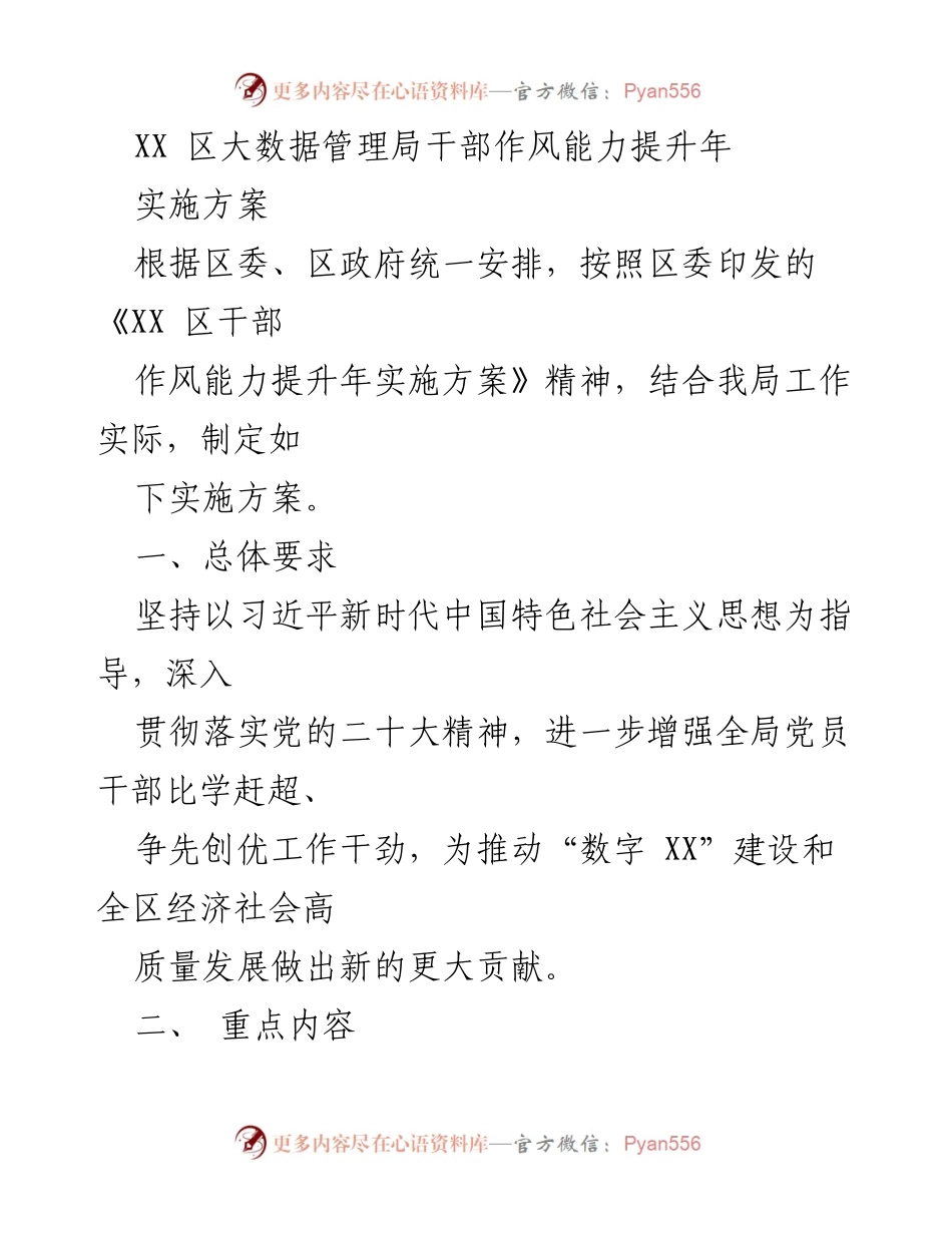 [实施方案] 干部作风能力提升年 - 提升干部作风与能力的实施方案.docx_第1页