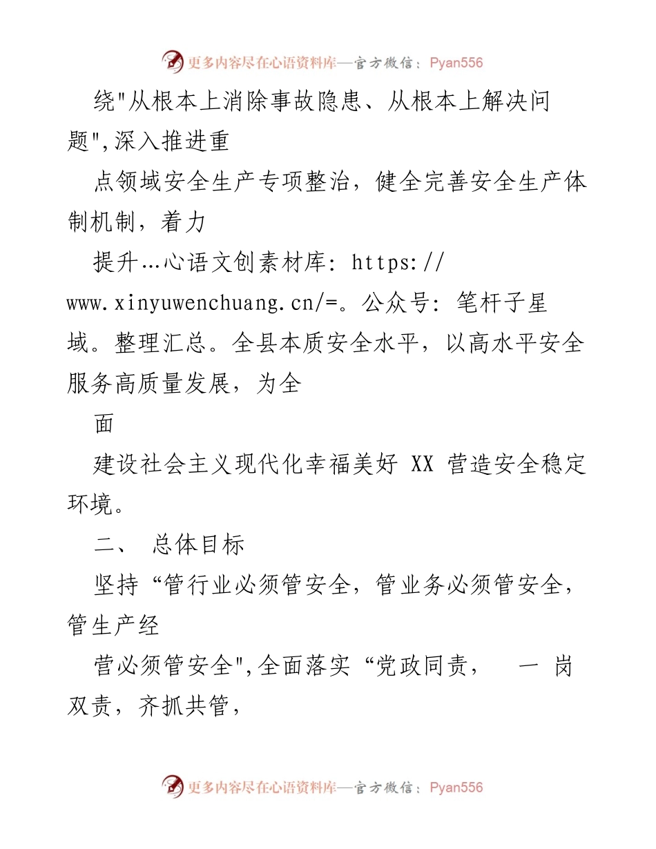 [实施方案] 安全生产工作会议 - XX县本质安全水平提升年行动实施方案.docx_第2页
