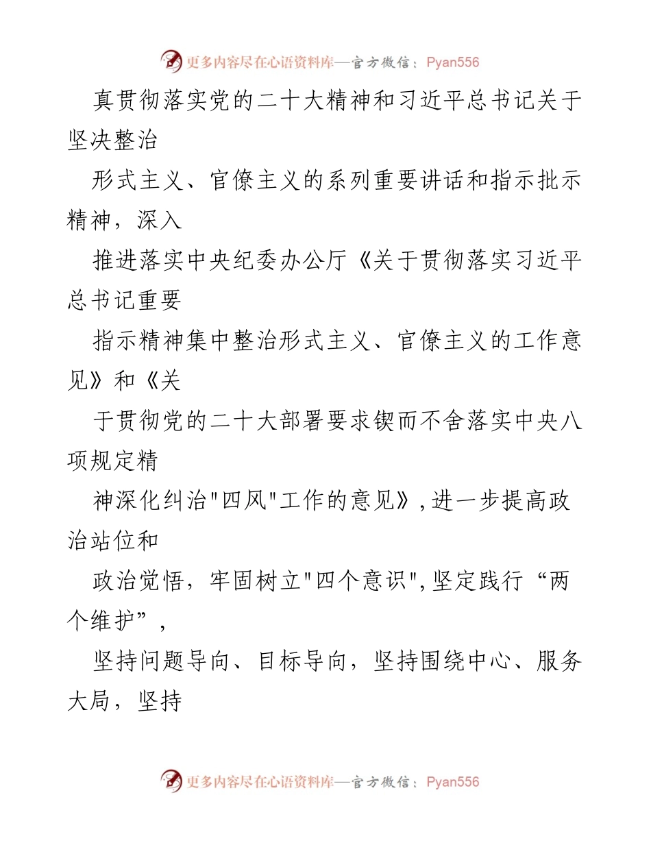 [实施方案] 民政局专项整治 - 2023年民政局形式主义与官僚主义专项整治实施方案.docx_第2页