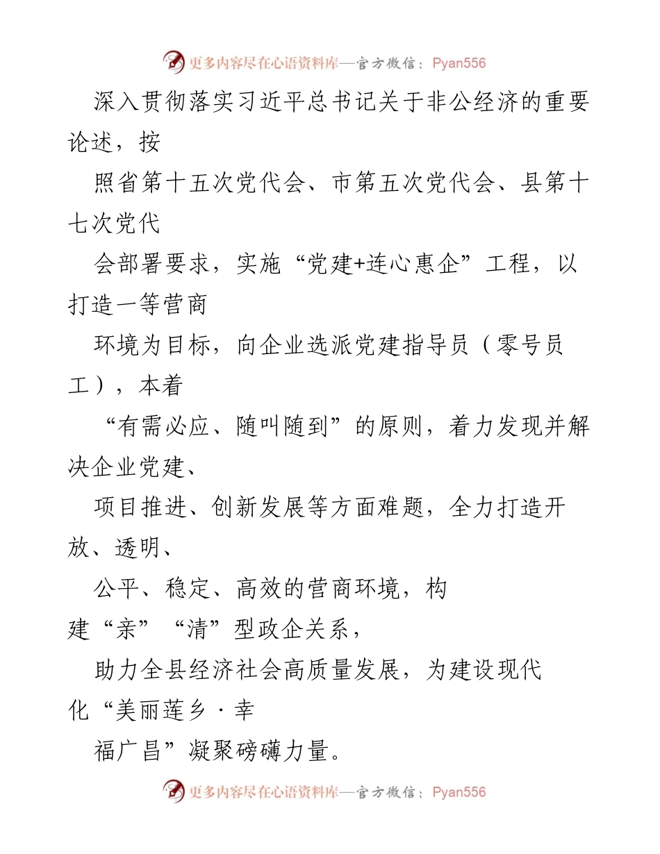 [实施方案] 营商环境优化 - 推行党建指导员制度助力县域经济发展.docx_第2页