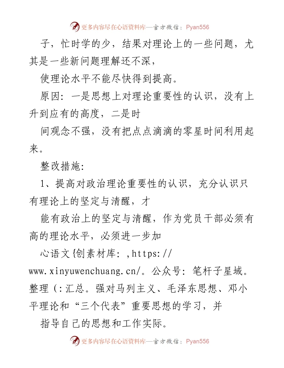 [对照检查材料] 专题教育活动 - 副乡长对照检查材料：讲政治、重规矩、作表率的自我反思与整改措施.docx_第2页