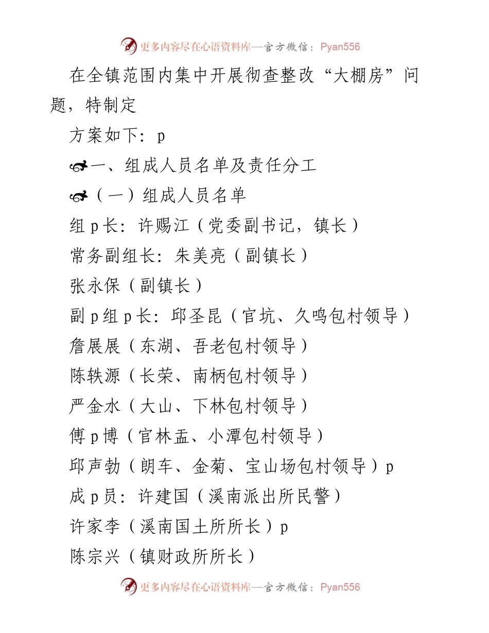 [实施方案] 清查整治 - 溪南镇“大棚房”问题整改实施方案.docx_第2页