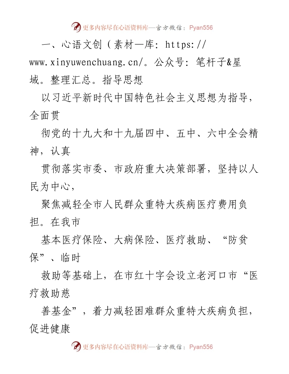 [实施方案] 市医疗救助慈善基金试运行 - 推动医疗保障，减轻重特大疾病负担.docx_第2页