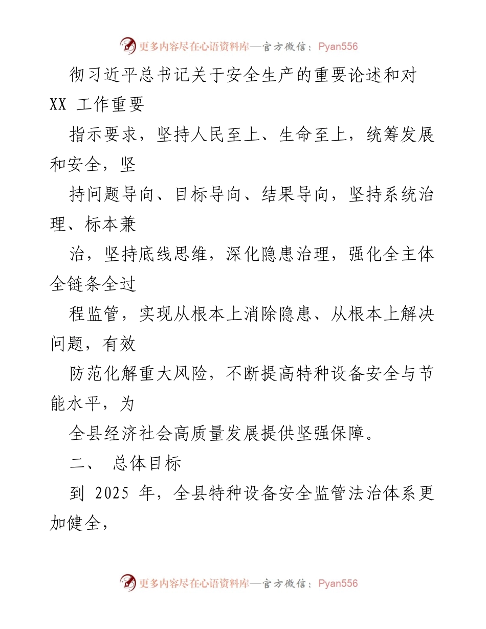 [实施方案] 特种设备安全监管 - XX县特种设备安全监管三年行动实施方案（2023-2025年）.docx_第2页