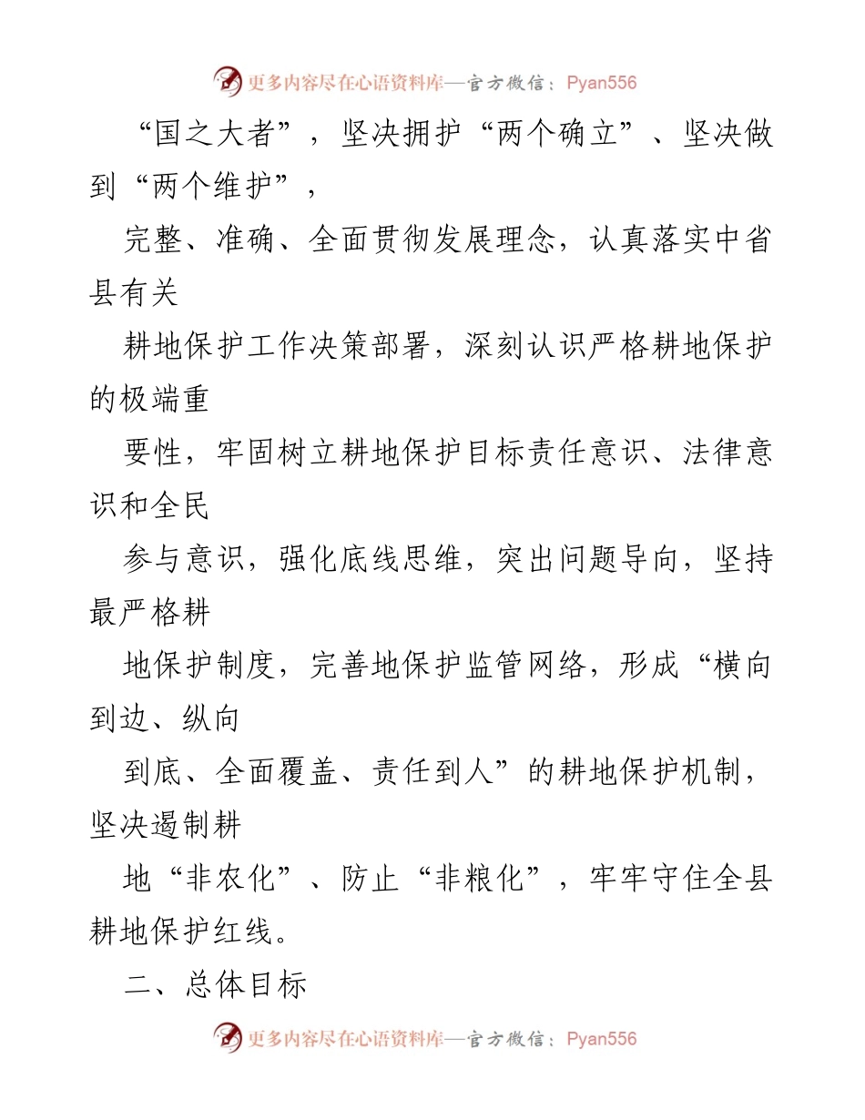 [实施方案] 耕地和永久基本农田保护 - XX县耕地保护田长制实施方案.docx_第2页