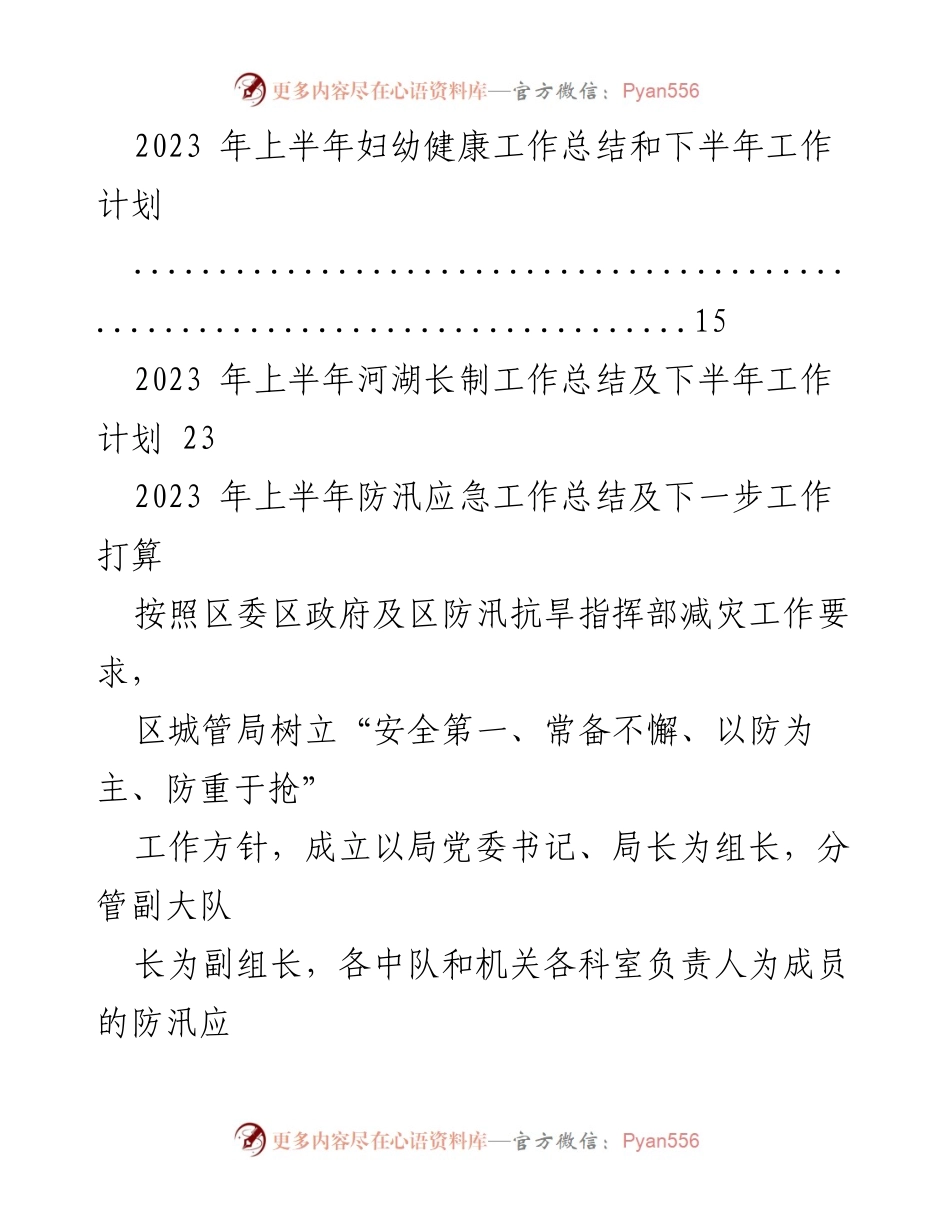 [工作总结] 上半年工作汇报 - 2023年上半年专项工作总结及下半年工作计划.docx_第2页