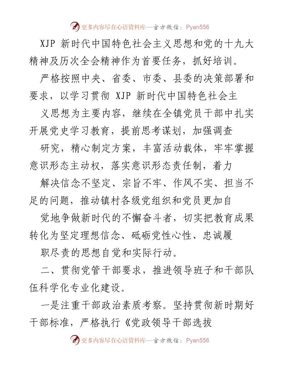 [工作总结] 乡镇党建工作 - 2022年乡镇党建工作要点总结.docx_第2页