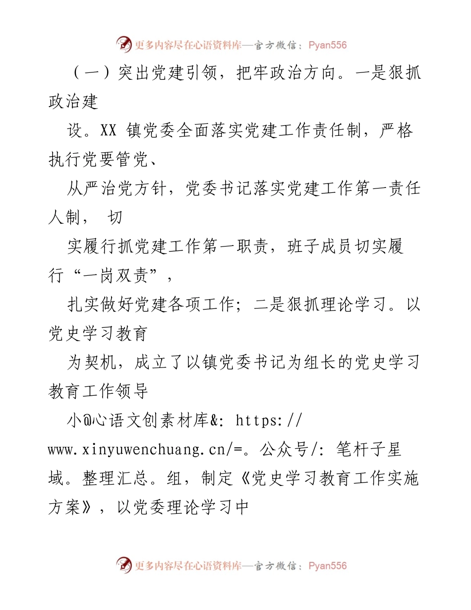 [工作总结] XX镇 - 2021年工作总结及2022年工作计划.docx_第2页