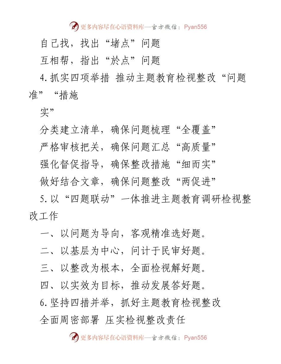 [工作总结] 主题教育检视整改 - 深化主题教育检视整改的策略与措施.docx_第2页