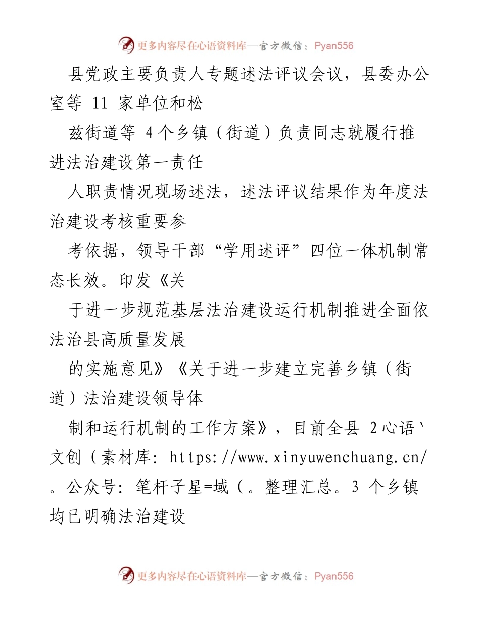 [工作总结] 2024年上半年 - X县司法局2024年度上半年工作总结及下半年工作安排.docx_第2页