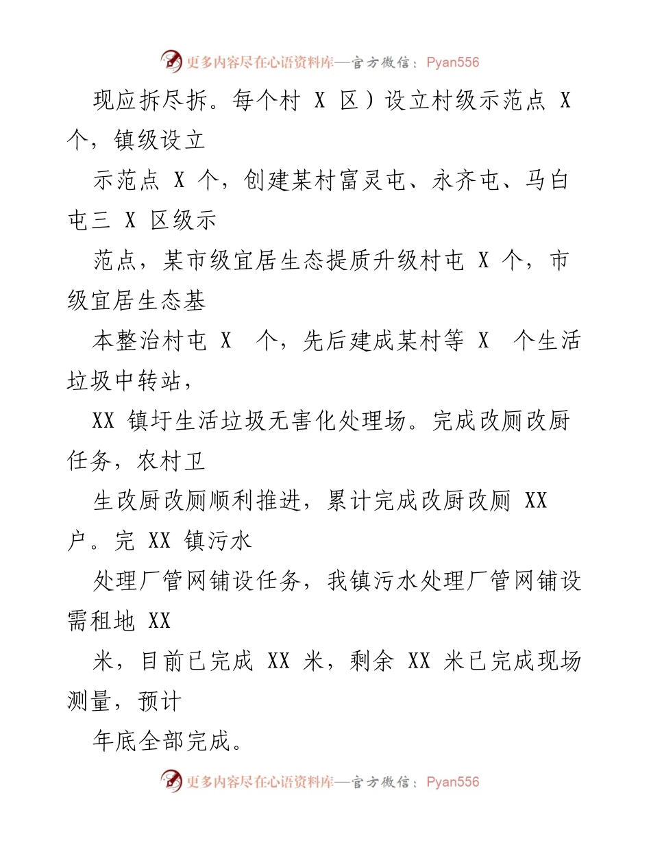 [工作总结] 乡村振兴工作汇报 - 2023年XX镇乡村振兴工作开展情况总结.docx_第2页