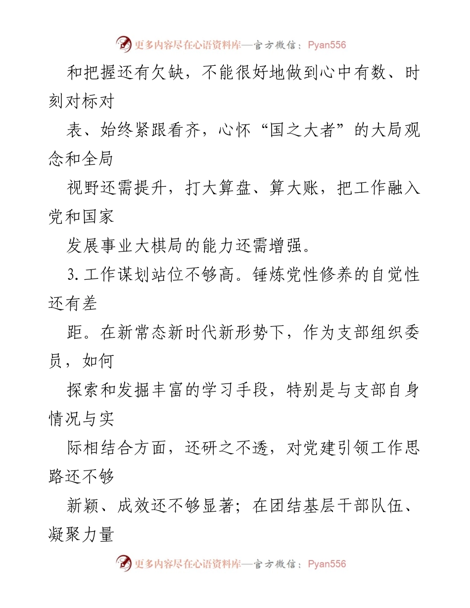 [工作总结] 主题教育民主生活会 - 提升政治素养与工作谋划能力的反思与建议.docx_第2页