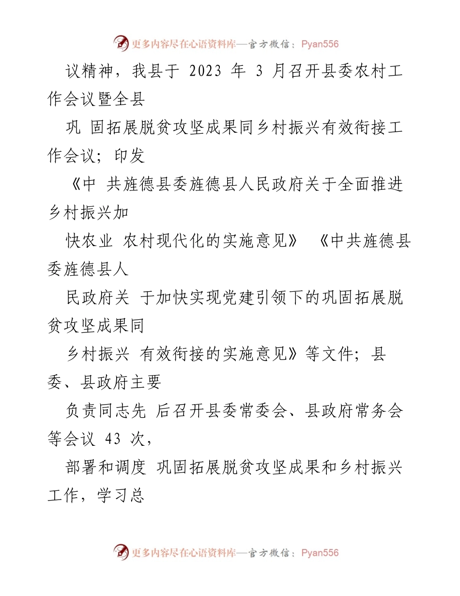 [工作总结] 乡村振兴局 - 2023年度乡村振兴工作总结与整改措施.docx_第2页
