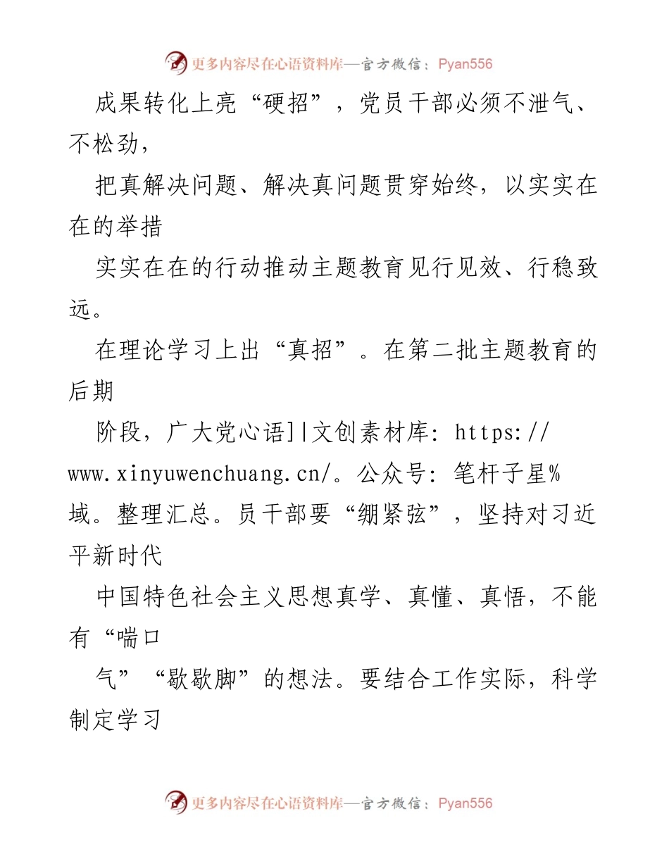 [工作总结] 主题教育后期 - 确保主题教育后期“不松劲”的措施与实践.docx_第2页