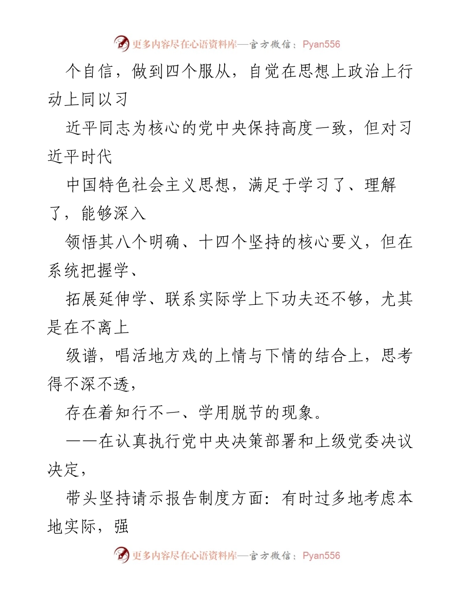 [工作总结] 主题教育 - 主题教育检视问题汇报.docx_第2页