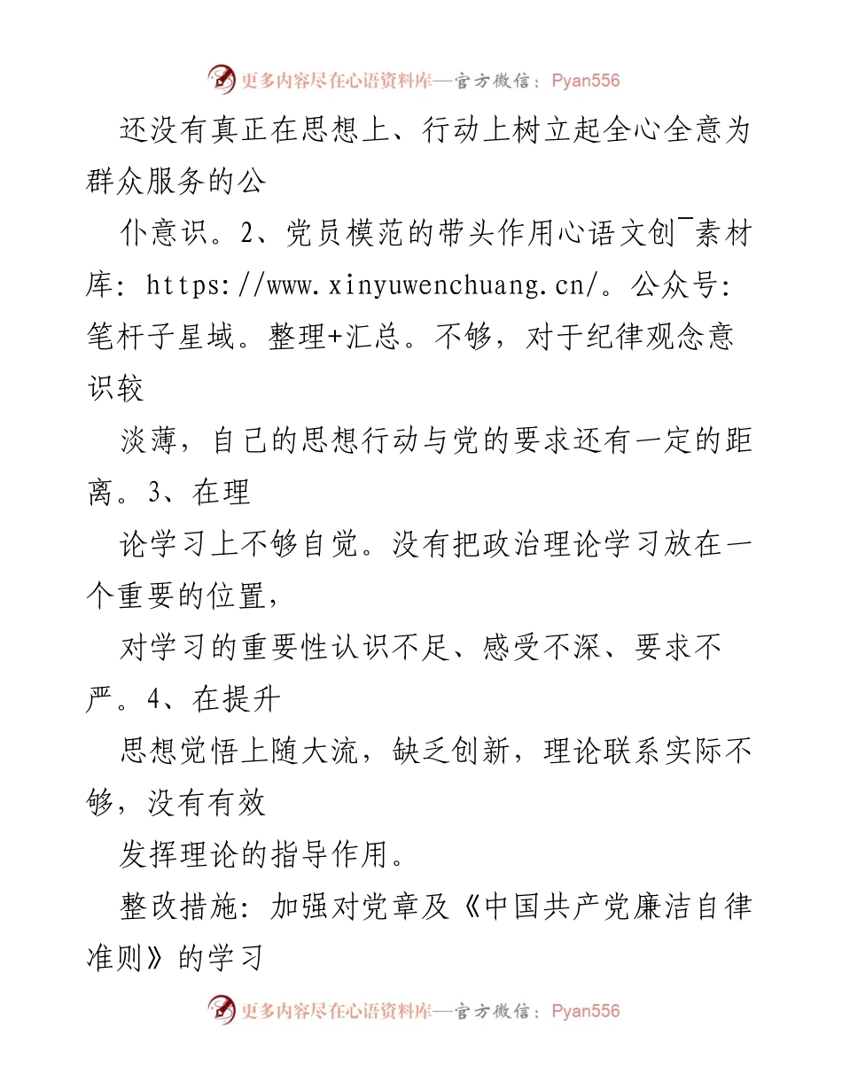 [工作总结] 主题教育 - 党员检视问题及整改措施报告.docx_第2页