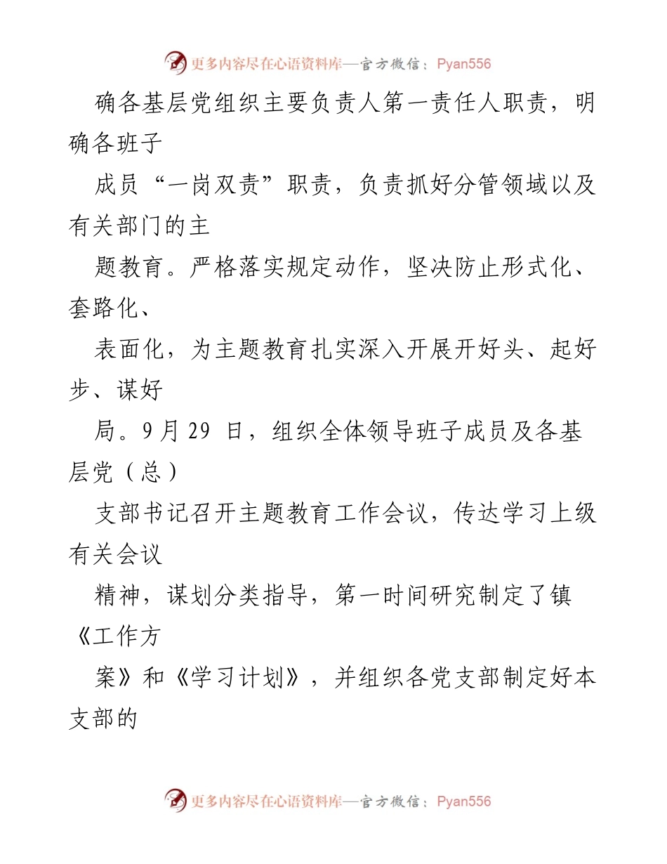 [工作总结] 乡镇主题教育 - 乡镇第二批主题教育工作开展情况汇报.docx_第2页