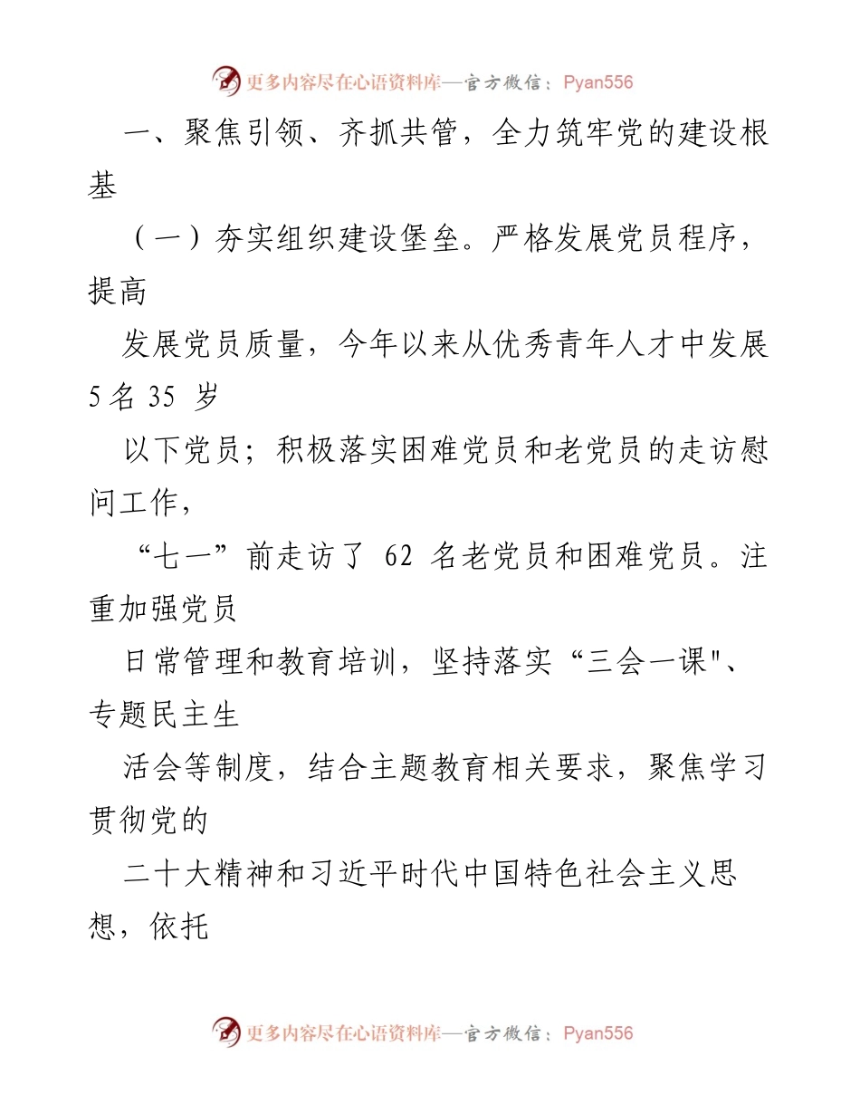 [工作总结] XX乡2023年工作总结 - 党建引领，推动经济社会高质量发展.docx_第2页
