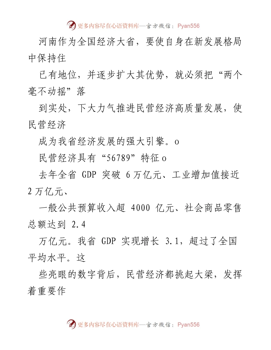[工作总结] 两会期间 - 推进民营经济高质量发展的重要性与实践.docx_第2页